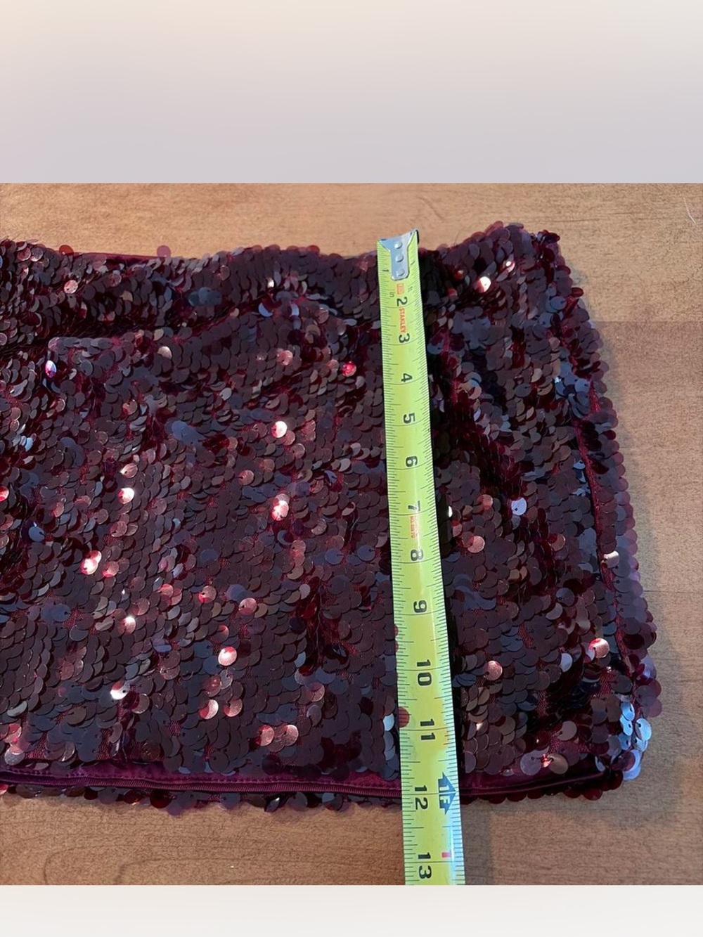 Princess Polly Burgundy Sequin Mini Skirt - Picture 4 of 7